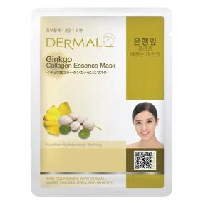 img 1 attached to Dermal Ginkgo Collagen Essence Facial Mask Sheet - Pack Of 10, 23G Each