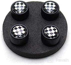 img 2 attached to YaaGoo For Mini Cooper Tires Rim 4Pcs Valve Caps Case Decor Cover (Silver GJ)