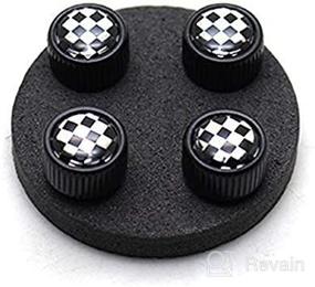 img 4 attached to YaaGoo For Mini Cooper Tires Rim 4Pcs Valve Caps Case Decor Cover (Silver GJ)