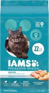 iams proactive health cat food: indoor weight & hairball care, chicken & salmon recipes логотип