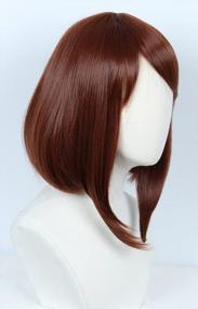 img 2 attached to Halloween Cosplay Wig For Women - Red Brown Anime Wig From Linfairy Costume