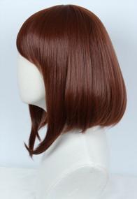 img 1 attached to Halloween Cosplay Wig For Women - Red Brown Anime Wig From Linfairy Costume