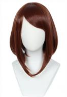halloween cosplay wig for women - red brown anime wig from linfairy costume logo