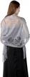 lace shawls and wraps for weddings: elegant scarves for women's evening dresses with fringe, ideal for brides and bridesmaids, by gorais logo