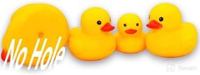 img 4 attached to 🦆 Non-Holey Kalafona Rubber Funny Ducks/Duckies Bath Toy - Ideal for IT Programmers, Office Desktop Decorations, Bulk Purchase Options