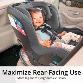 img 2 attached to Chicco NextFit Max ClearTex Convertible Car Seat - Rear-Facing For Infants 12-40Lbs And Forward-Facing For Toddlers 25-65Lbs In Chic Cove/Grey Design - Smart Baby Travel Gear