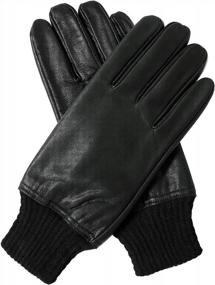 img 3 attached to Sheepskin Leather Cashmere Sanfiland Motorcycle Men's Accessories