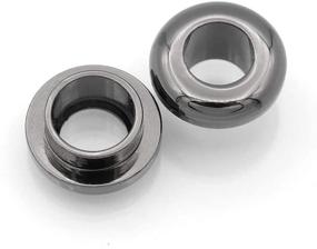 img 3 attached to Gunmetal Black 5Mm (3/16") Push Snap Grommet Rings - CRAFTMEMORE 10 Pack Easy Installation
