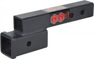 enhance your towing capacity with toptow trailer hitch extender adapter - 2" drop/riser, 8" and 10" extension lengths, 7500lbs capacity - in matte black! logo