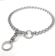 🐶 sturdy stainless steel dog chain necklace for superior leash training: adjustable buckle, 360 degree rotation, ideal gift for medium to large dogs логотип