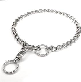 img 4 attached to 🐶 Sturdy Stainless Steel Dog Chain Necklace for Superior Leash Training: Adjustable Buckle, 360 Degree Rotation, Ideal Gift for Medium to Large Dogs