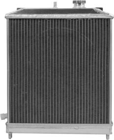 img 2 attached to 🔥 DNA Motoring 2-Row Radiator with Fan Shroud: Compatible with 92-00 Civic, 93-97 Del Sol, 94-01 Integra MT