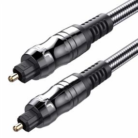 img 4 attached to Upgrade Your Home Audio System With JYFT Digital Optical Audio Cable - S/PDIF Port, 24K Gold Plated Connectors, 10FT Length