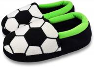 cozy and fun: tirzrro little kids big boys' football slippers with memory foam logo