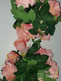 img 6 attached to 2 упаковки 14 футов светло-фиолетовый цветок розы лозы-идеально подходит для дома вечеринка в саду церемония на открытом воздухе свадебная арка цветочный декор