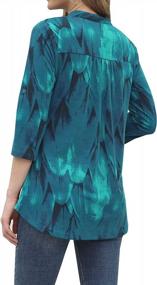 img 2 attached to Stylish And Professional Women'S V-Neck Blouses With 3/4 Sleeves - Perfect For Business Casual And Dressy Occasions By BEPEI