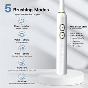 img 3 attached to 🪥 Ultimate Waterproof Electric Toothbrush with Inductive Intensity Control