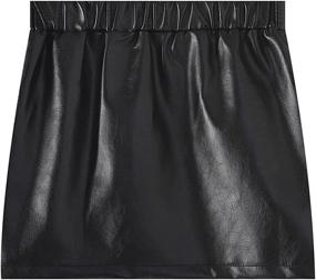 img 3 attached to WeLaken Leather Toddler Fashion Skirts Girls' Clothing ~ Skirts & Skorts