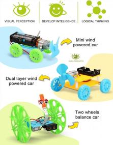 img 1 attached to STEM Kit For Boys Ages 8-12, DC Motor Model Car Building Set, Electric Engineering Science Experiment Projects Gift For Kids 8 9 10 11 12