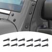 jimen screws windshield 2007 2018 wrangler logo