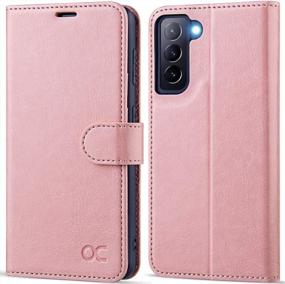 img 4 attached to OCASE Compatible With Galaxy S21 5G Wallet Case, PU Leather Flip Folio Case With Card Holders RFID Blocking Kickstand [Shockproof TPU Inner Shell] Phone Cover 6.2 Inch (2021) - Pink