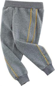 img 2 attached to Toddler Athletic Dinosaur Sweatpants Black5053 Gray5531 Boys' Clothing via Pants