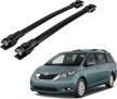 alavente roof rack cross bars replacement for toyota sienna 2011-2018 luggage rails for sienna 11-18 (w/ top side rail) logo