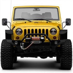 img 1 attached to 🚘 Enhance Your Jeep Wrangler Experience with 2PACK Door Off Mirrors Compatible with JK JL JT Models