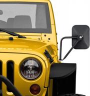 🚘 enhance your jeep wrangler experience with 2pack door off mirrors compatible with jk jl jt models logo