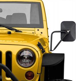 img 4 attached to 🚘 Enhance Your Jeep Wrangler Experience with 2PACK Door Off Mirrors Compatible with JK JL JT Models