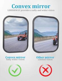 img 3 attached to 🚘 Enhance Your Jeep Wrangler Experience with 2PACK Door Off Mirrors Compatible with JK JL JT Models