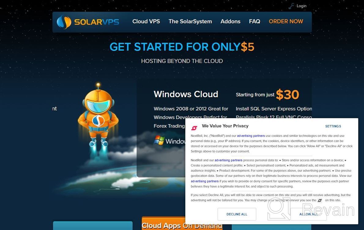 img 1 attached to Solar VPS review by Chris Horton