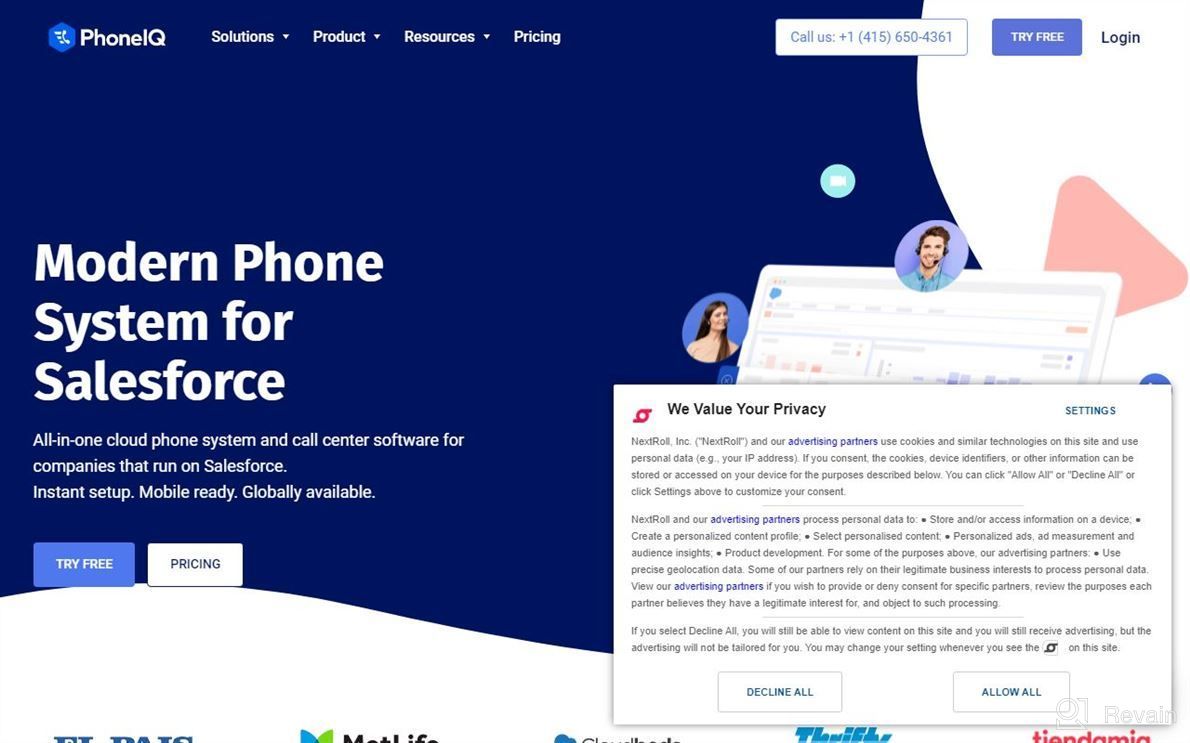 img 1 attached to PhoneIQ | Modern Phone System & CTI for Salesforce review by Joshua Flame