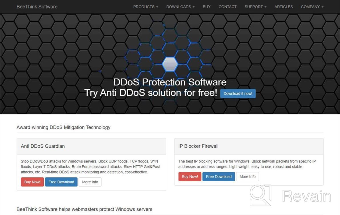 img 1 attached to BeeThink anti-DDoS Guardian review by Joseph Reed
