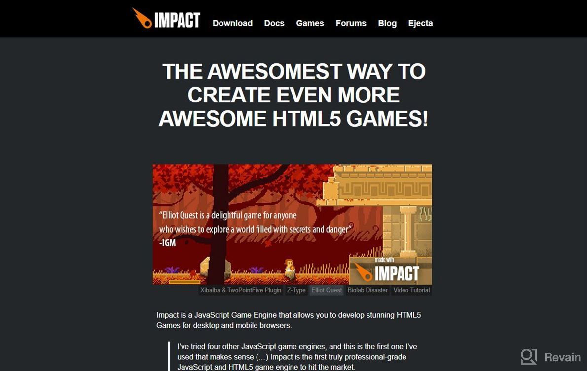 img 1 attached to ImpactJS review by Tyler Blake