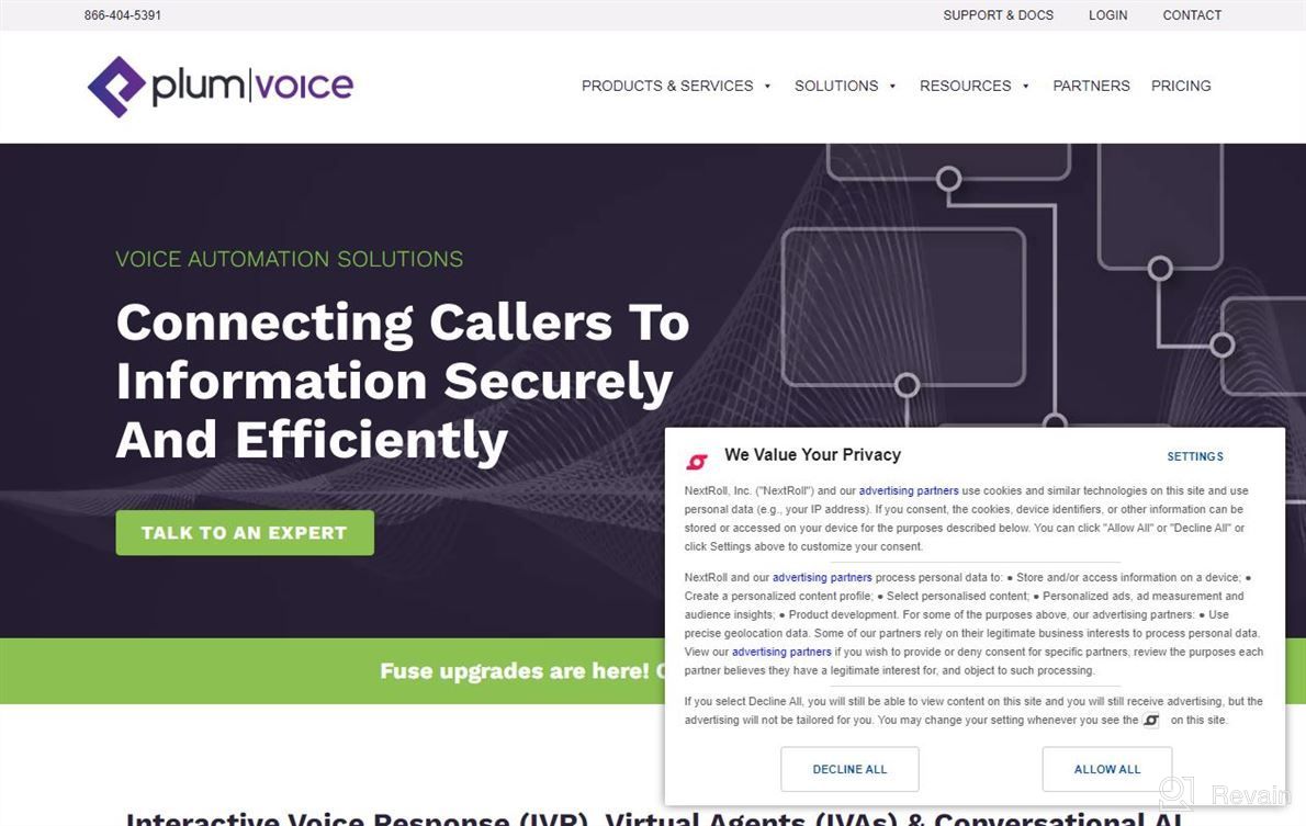 img 1 attached to Plum Voice Hosted IVR review by Cameron Aleman