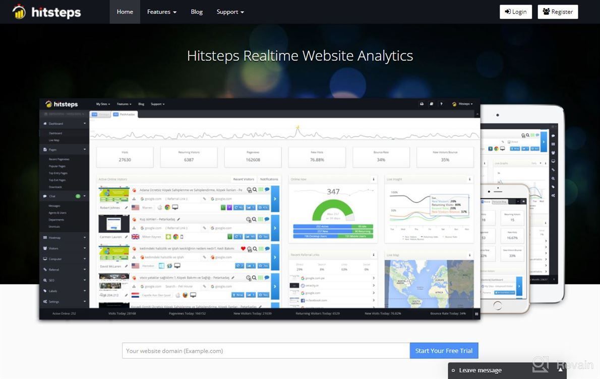 img 1 attached to Hitsteps Web Analytics review by Josh Dyer
