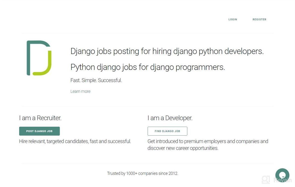 img 1 attached to Djangojobs review by Chris Russell