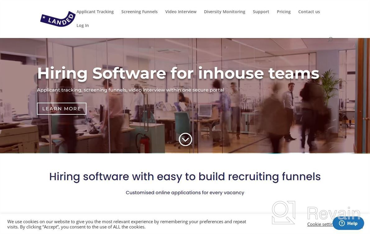 img 1 attached to LANDED Hiring Software review by Brian Inman