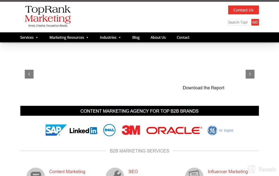 img 1 attached to TopRank Marketing review by Brandon Barrett