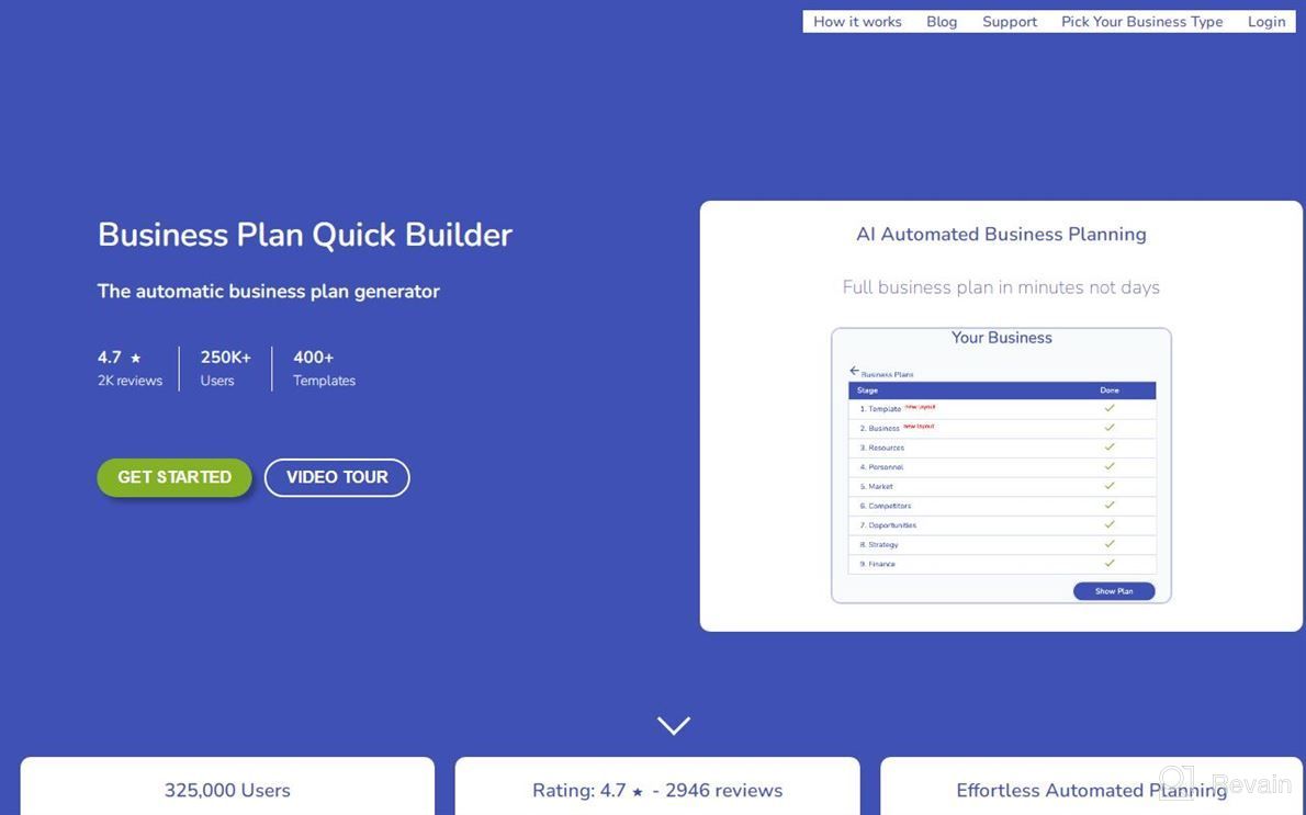 img 1 attached to Business Plan Quick Builder review by Adam Huper