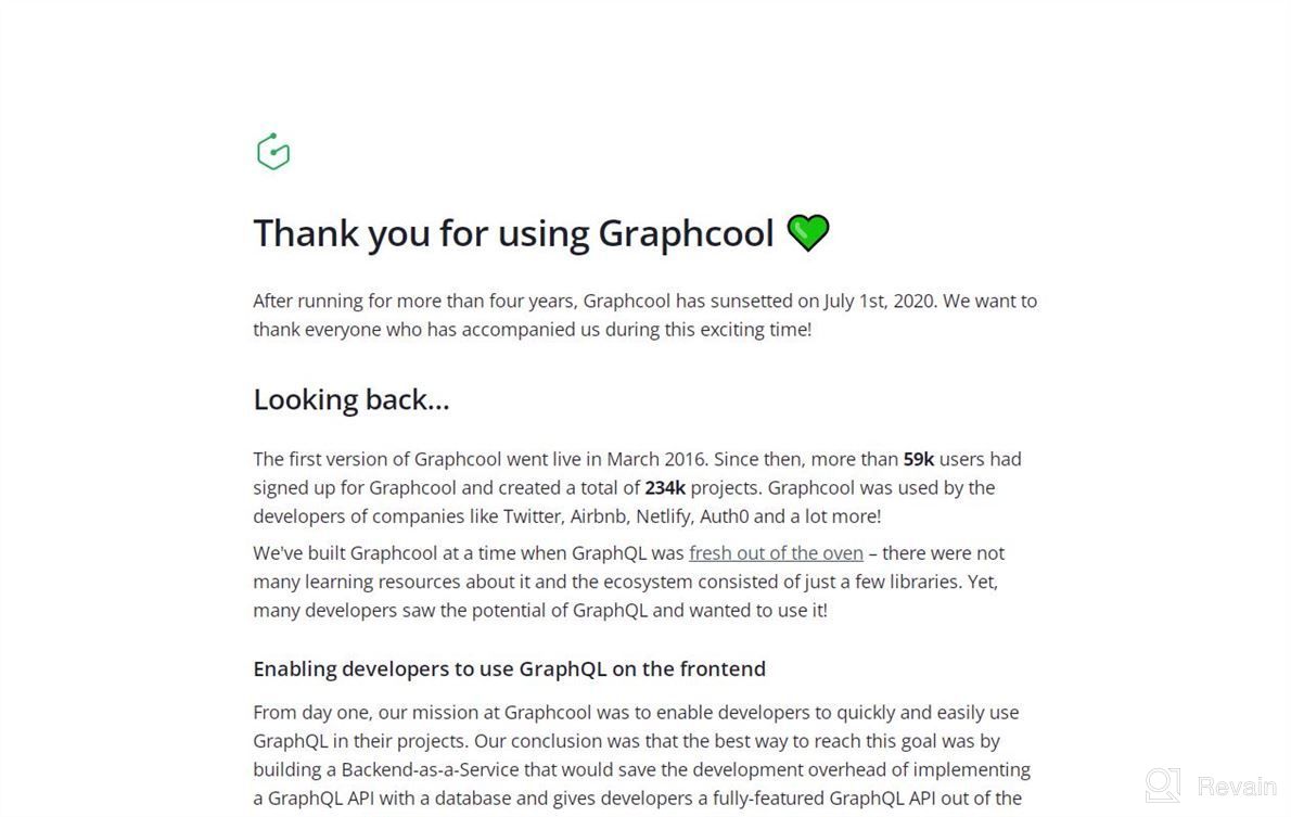 img 1 attached to Graphcool review by Trevor French