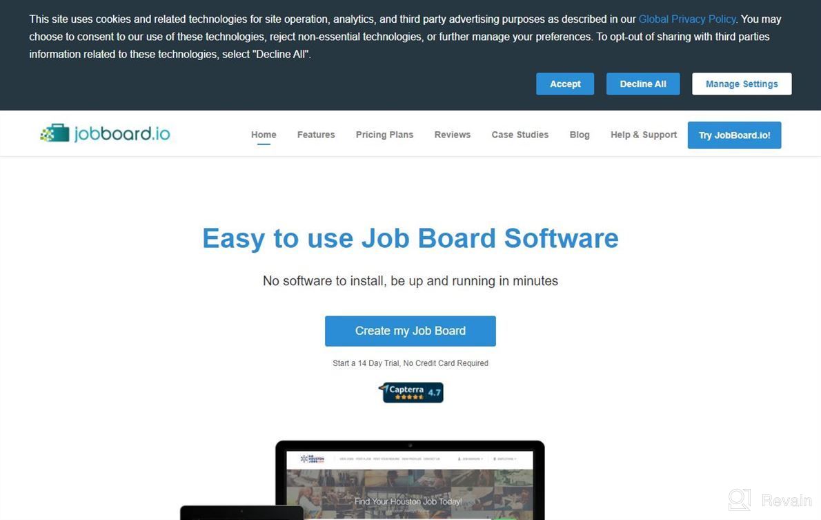 img 1 attached to JobBoard.io review by Ryan Foles