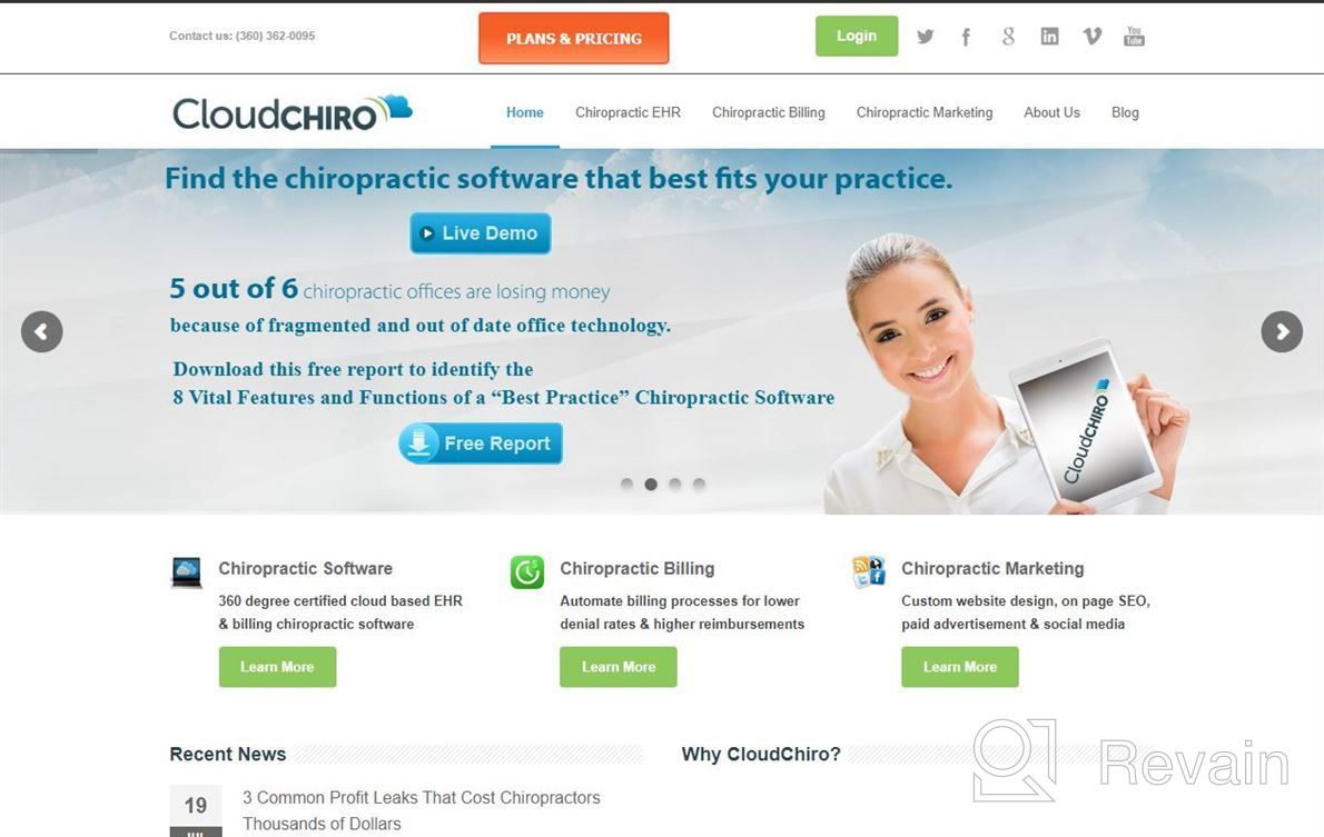 img 1 attached to CloudChiro review by Alex Webster