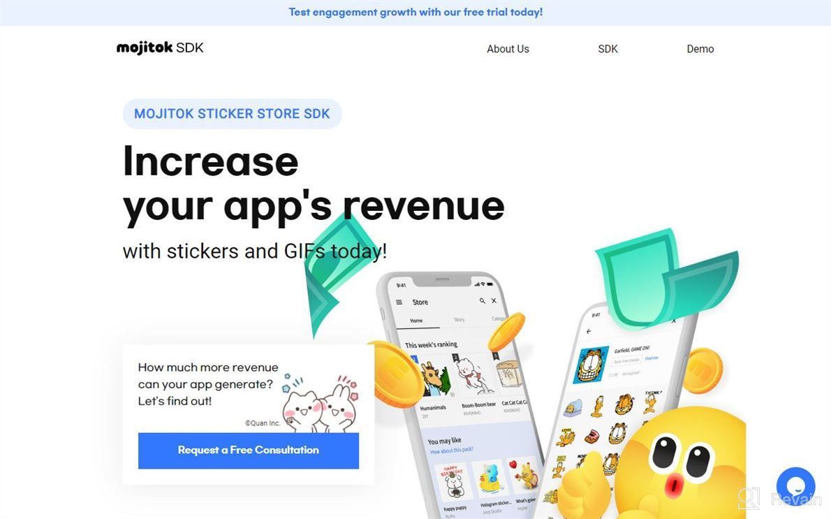 img 1 attached to mojitok Sticker Store SDK review by Chris Horton