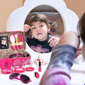 img 3 attached to Spark Your Little Girl'S Imagination With Our Pretend Makeup Kit - Perfect For Toddlers And Princesses Alike!