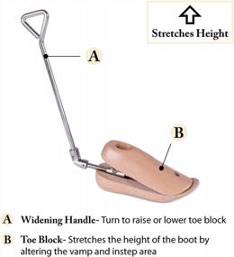 img 3 attached to Stretch Instep Height With FootFitter Heavy-Duty Premium Boot Vamp & Instep Stretcher - Fits All Boot Styles!