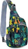 lecxci outdoor chest sling bag lightweight waterproof backpack for unisex /man/women logo