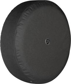 img 4 attached to Soft JL Tire Cover for Jeep Wrangler JL (with Back-up Camera) - Sport & Sahara (2018-2021) - 32 inch - Black Denim Vinyl - Integrated Camera Hood
