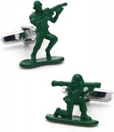 soldiers contra fighter cufflinks quality logo